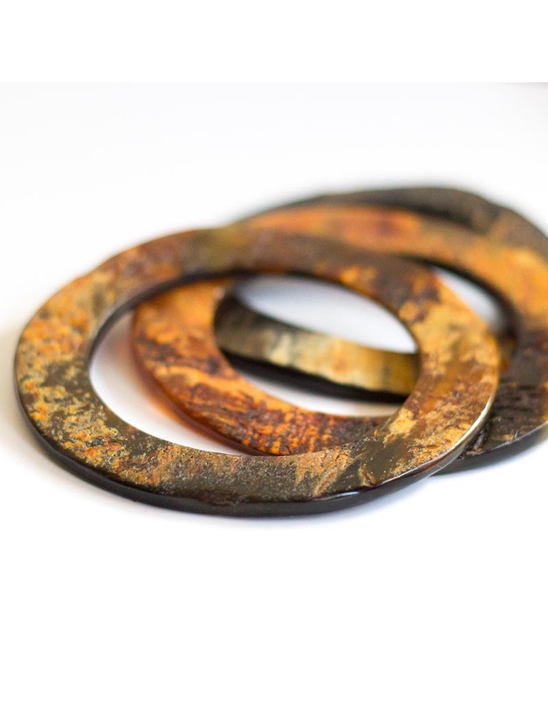 Bracelet Bianka en corne X 3- Atelier Calla-by ayizana - haiti