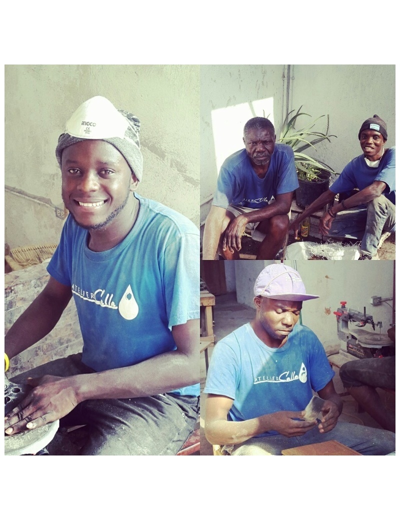 Boucles d'oreilles LUMANE en corne - Handmade in Haiti-by ayizana - haiti