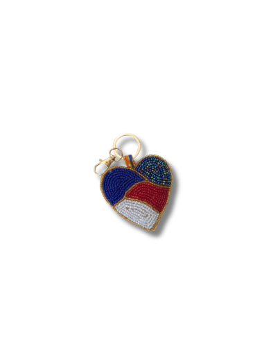 Porte-clés / Charms -coeur- fait main en Haïti
