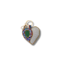 Porte-clés / Charms -coeur- fait main en Haïti 2