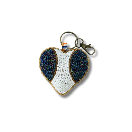 Porte-clés / Charms -coeur- fait main en Haïti