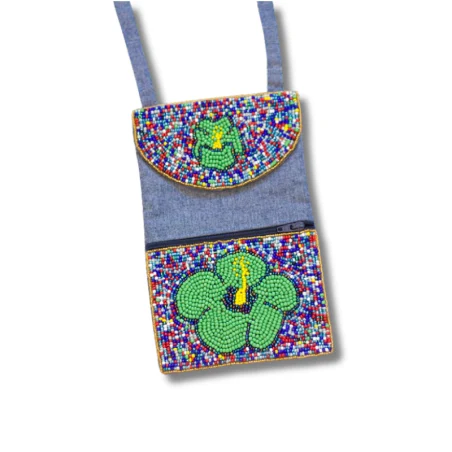 Pochette bandoulière karabela Choublak- enfant  - artisanat haïtien