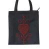 Tote bag Vèvè Erzulie - broderie perles, fait main en Haïti