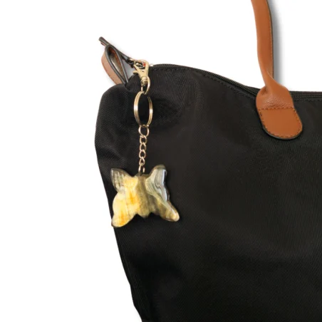 Porte-clés - bijoux de sac en corne naturelle- artisanat haïtien