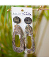 Boucles d'oreilles en corne Atelier Calla | Artisanat haïtien