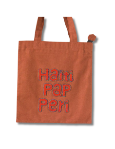 Tote bag Haiti pap peri- broderie perles, fait main en Haïti