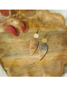 Boucles d'oreilles ANAYIZ en corne - artisanat haïtien